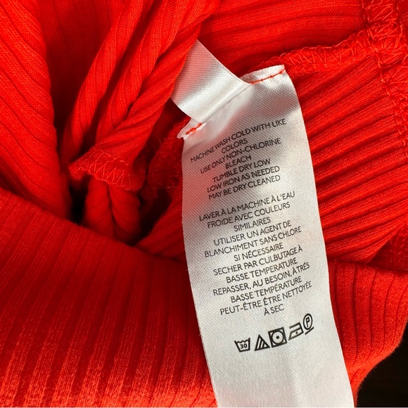 Free People Red Lala Cropped Top xs - Picture 9 of 10